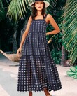 A DAY IN THE COUNTRY DRESS (NAVY)