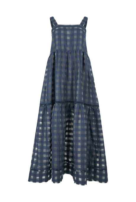 A DAY IN THE COUNTRY DRESS (NAVY)