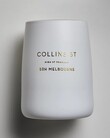 COLLINS STREET CANDLE (WHITE MATTE GLASS)