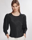 ORiGAMI SLEEVE TOP (BLACK)