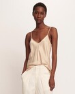 BIAS CUT SILK CAMI (HAZELNUT)