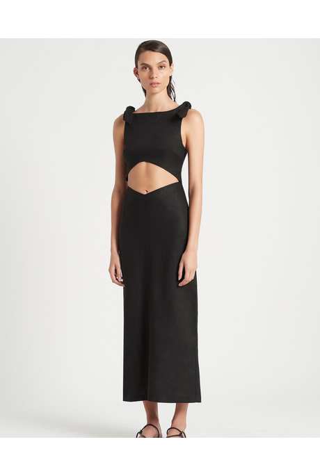 AMBROISE MIDI SKIRT (BLACK)