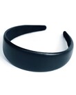 VEGAN LEATHER ALICE BAND (BLACK)