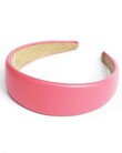 VEGAN LEATHER ALICE BAND (FLAMINGO PINK)