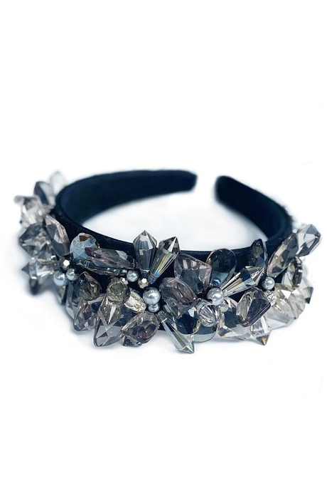 CRYSTAL ALICE BAND (BLACK DIAMOND)