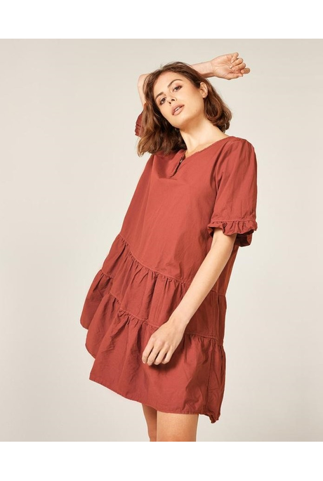 DUNE DRESS (BURNT APRICOT)