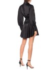 SILK WRAP MINI DRESS (BLACK)