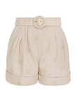 THE LOVESTRUCK POLKA SHORT (TAN/ECRU DOT)