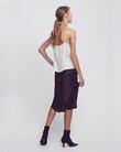 SILK BIAS CUT SKIRT (BLACK)