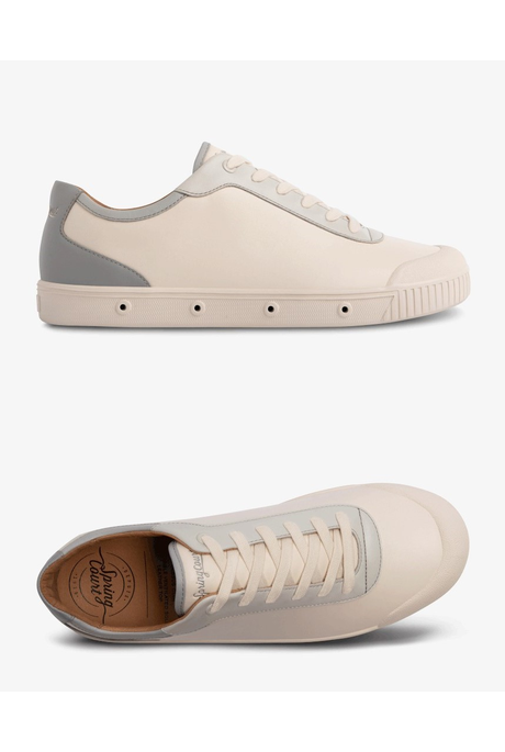 G2S RETRO LEATHER SNEAKERS (OFF WHITE/GREY)