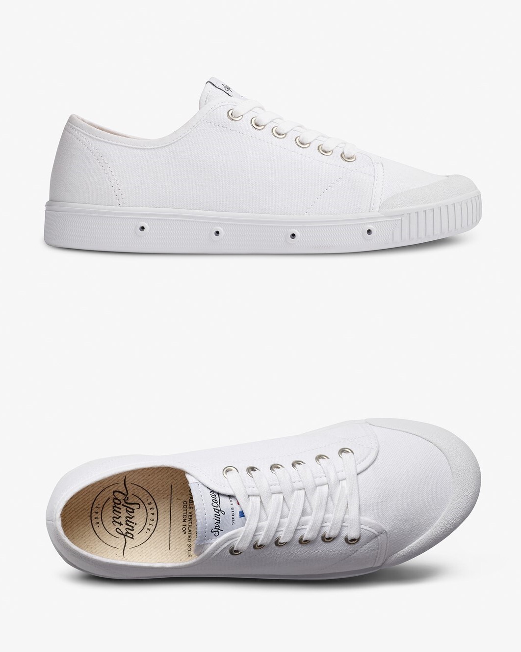 Spring court white canvas 2025