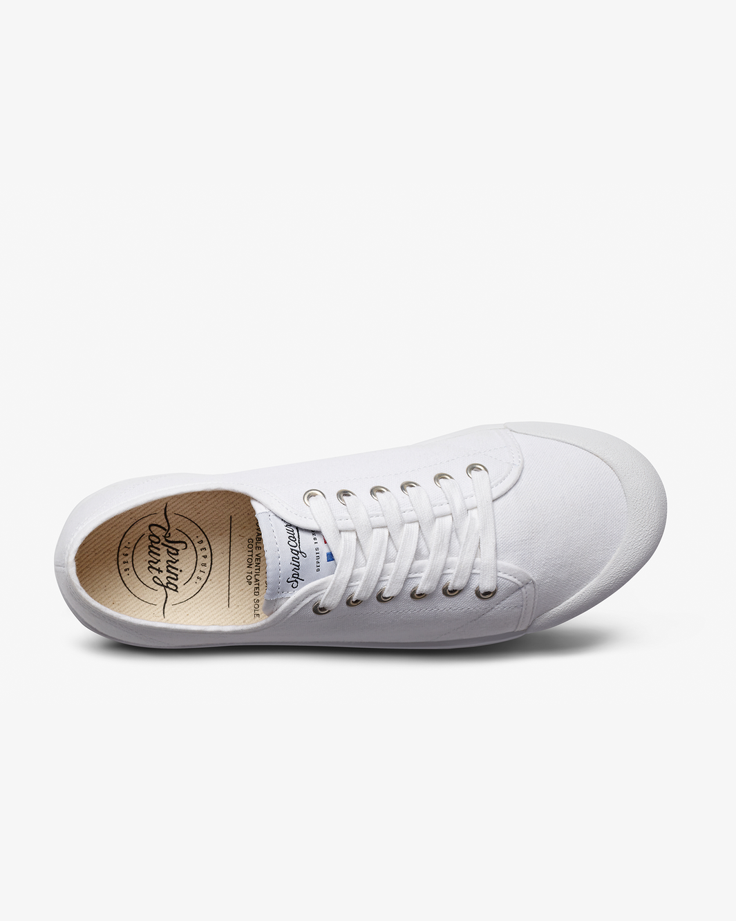 spring court white canvas
