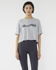 AMELIA CROP LOGO TEE (GREY MARLE)