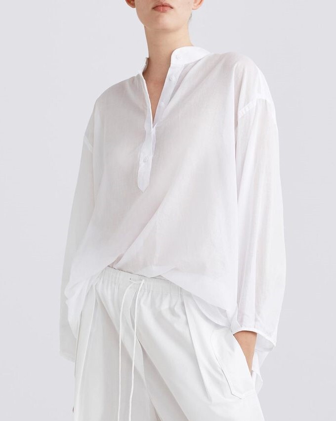 COURT SHIRT (WHITE)- JAC + JACK SUMMER 21 Boxing Day Sale