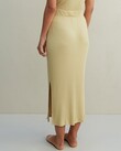 THE LARA RIBBED SKIRT (PALE OLIVE)