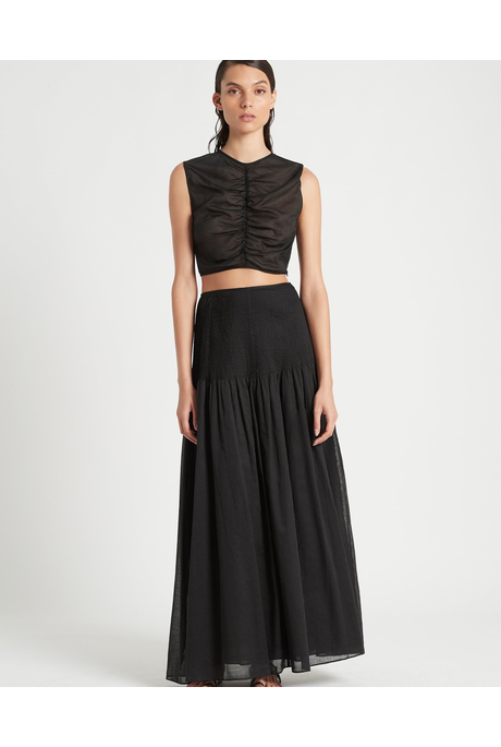 ALINA MAXI SKIRT (BLACK)