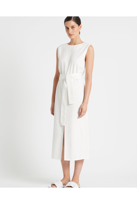 YVES MIDI DRESS (IVORY)