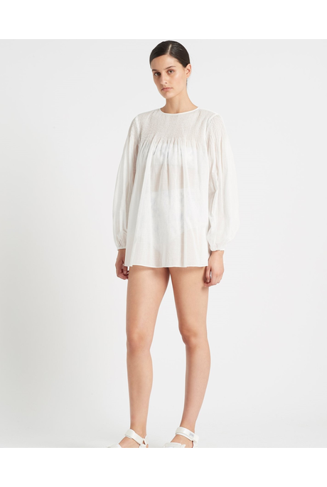 ALINA TUNIC TOP (IVORY)