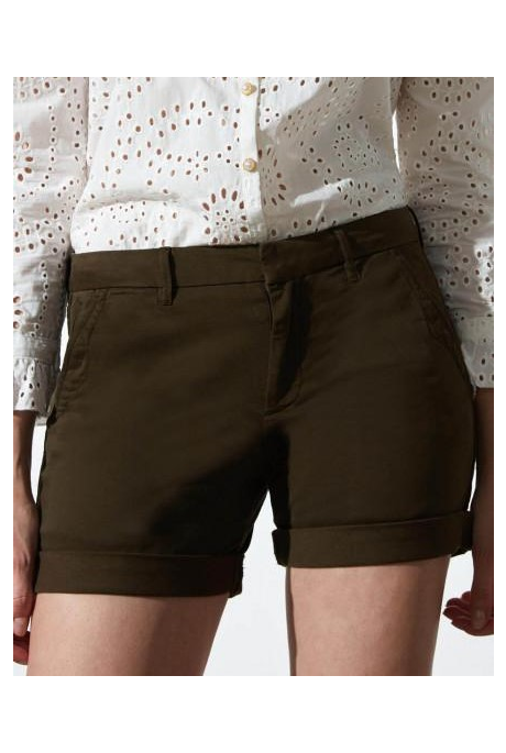 SELENA SHORTS (DARK KHAKI)