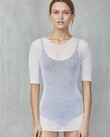 COTTON TULLE TEE (WHITE)