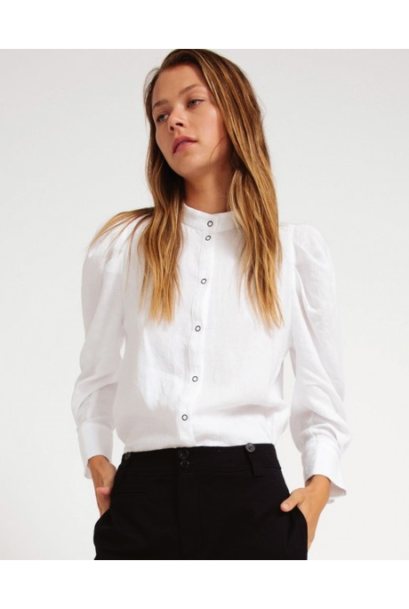 AMORETTE LINEN SHIRT (PIPPI WHITE)