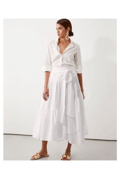 PARKER WRAP SKIRT (WHITE)