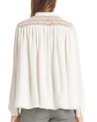 BLOUSE WITH LACE INSERTS (OFF WHITE)