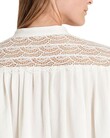 BLOUSE WITH LACE INSERTS (OFF WHITE)
