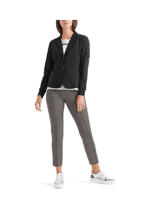 STRETCH JERSEY BLAZER (BLACK)