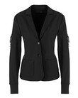 STRETCH JERSEY BLAZER (BLACK)