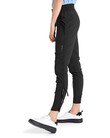 STRETCH PANTS WITH HIGH WAISTBAND (BLACK)