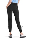 STRETCH PANTS WITH HIGH WAISTBAND (BLACK)