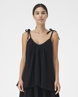 TIE ME LONGLINE CAMI (BLACK)