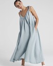 TIE ME MAXI DRESS (POWDER BLUE)