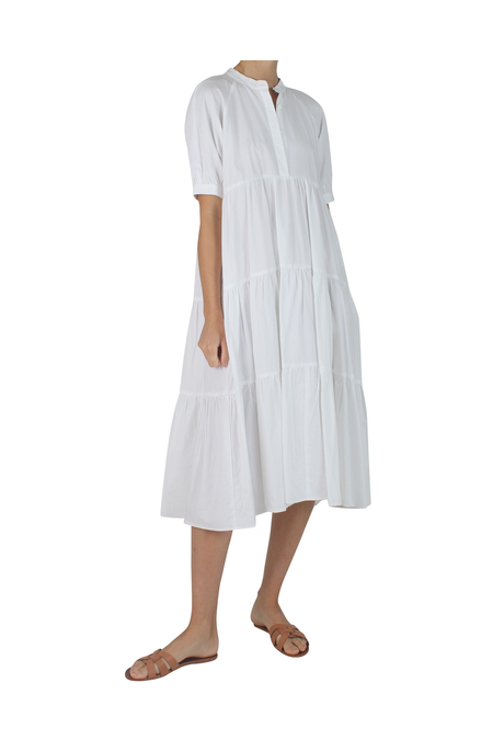 SONYA MIDI DRESS (WHITE)