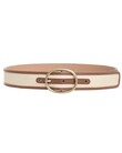 THE LOVESTRUCK RAFFIA BELT (NATURAL/COGNAC)