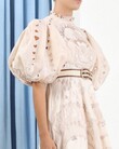 THE LOVESTRUCK RAFFIA BELT (NATURAL/COGNAC)