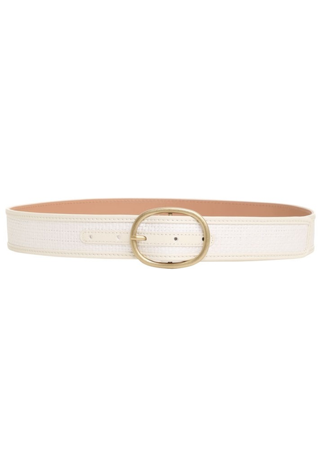 THE LOVESTRUCK RAFFIA BELT (MILK)