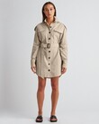 FRANK SHIRT MINI DRESS (SAND)