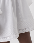 LILLIAN LINEN RAMIE SMOCK DRESS (OPTICAL WHITE)