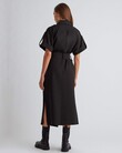 BANKS MIDI WRAP DRESS (BLACK)