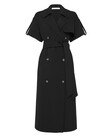 BANKS MIDI WRAP DRESS (BLACK)