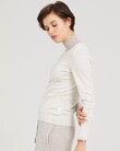 CONTRAST LINE JUMPER (ALABASTER/CASHEW)