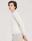 CONTRAST LINE JUMPER (ALABASTER/CASHEW)