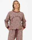 LEOPARD JANE CREW (MAROON LEOPARD)