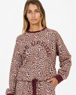 LEOPARD JANE CREW (MAROON LEOPARD)