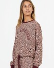 LEOPARD JANE CREW (MAROON LEOPARD)