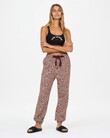 LEOPARD MAJOR TRACK PANT (MAROON LEOPARD)