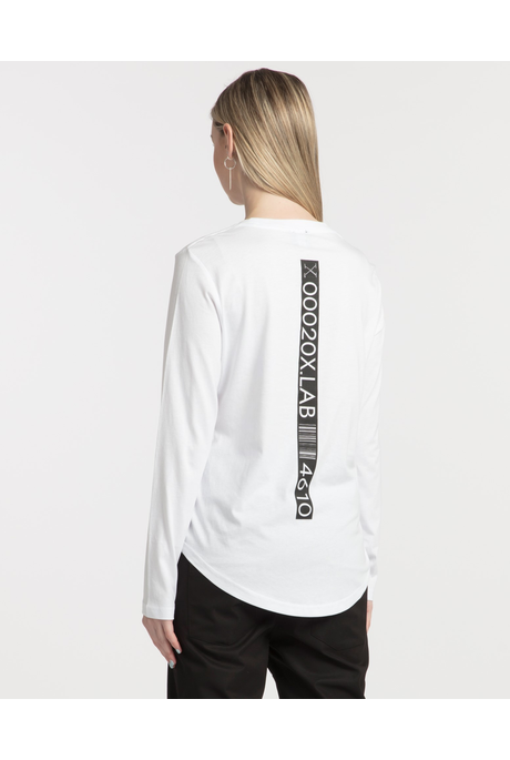 BARCODE TEE (WHITE WITH BLACK PRINT)