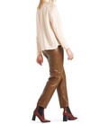 FAUX LEATHER PANTS (COGNAC)